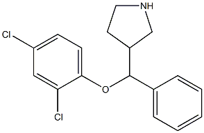 3-((2,4-dichlorophenoxy)(phenyl)methyl)pyrrolidine Struktur