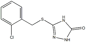 3-(2-chlorobenzylthio)-1H-1,2,4-triazol-5(4H)-one Struktur