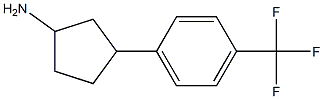 3-(4-(trifluoromethyl)phenyl)cyclopentanamine Struktur