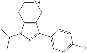 3-(4-chlorophenyl)-1-isopropyl-4,5,6,7-tetrahydro-1H-pyrazolo[4,3-c]pyridine Struktur