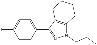 3-(4-iodophenyl)-1-propyl-4,5,6,7-tetrahydro-1H-indazole Struktur