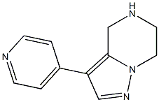 3-(pyridin-4-yl)-4,5,6,7-tetrahydropyrazolo[1,5-a]pyrazine Struktur