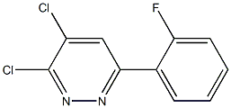 3,4-dichloro-6-(2-fluorophenyl)pyridazine Struktur