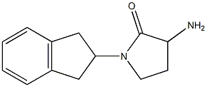 3-amino-1-(2,3-dihydro-1H-inden-2-yl)pyrrolidin-2-one Struktur