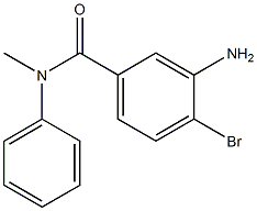 3-amino-4-bromo-N-methyl-N-phenylbenzamide Struktur