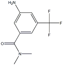 3-amino-N,N-dimethyl-5-(trifluoromethyl)benzamide Struktur