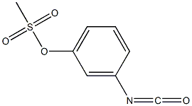 3-isocyanatophenyl methanesulfonate Struktur