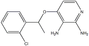 4-(1-(2-chlorophenyl)ethoxy)pyridine-2,3-diamine Struktur