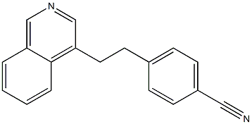 4-(2-(isoquinolin-4-yl)ethyl)benzonitrile Struktur