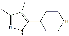 4-(3,4-dimethyl-1H-pyrazol-5-yl)piperidine Struktur