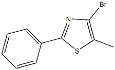 4-bromo-5-methyl-2-phenylthiazole Struktur