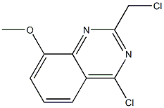 4-chloro-2-(chloromethyl)-8-methoxyquinazoline Struktur