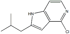 4-chloro-2-isobutyl-1H-pyrrolo[3,2-c]pyridine Struktur