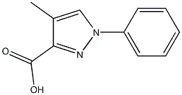 4-methyl-1-phenyl-1H-pyrazole-3-carboxylic acid Struktur