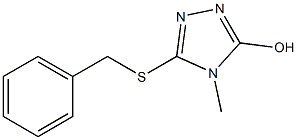 5-(benzylthio)-4-methyl-4H-1,2,4-triazol-3-ol Struktur