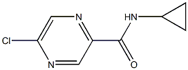 5-chloro-N-cyclopropylpyrazine-2-carboxamide Struktur