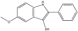 5-methoxy-2-phenyl-1H-indole-3-thiol Struktur