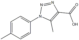 5-methyl-1-p-tolyl-1H-1,2,3-triazole-4-carboxylic acid Struktur