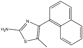 5-methyl-4-(naphthalen-1-yl)thiazol-2-amine Struktur