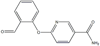 6-(2-formylphenoxy)nicotinamide Struktur