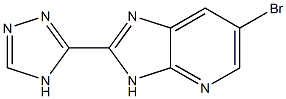 6-bromo-2-(4H-1,2,4-triazol-3-yl)-3H-imidazo[4,5-b]pyridine Struktur