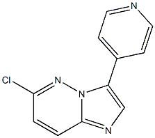 6-chloro-3-(pyridin-4-yl)imidazo[1,2-b]pyridazine Struktur