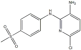 6-chloro-N2-(4-(methylsulfonyl)phenyl)pyridine-2,3-diamine Struktur