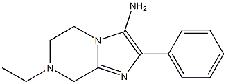 7-ethyl-2-phenyl-5,6,7,8-tetrahydroimidazo[1,2-a]pyrazin-3-amine Structure