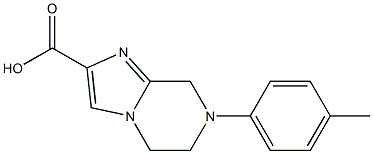 7-p-tolyl-5,6,7,8-tetrahydroimidazo[1,2-a]pyrazine-2-carboxylic acid Struktur