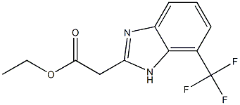 ethyl 2-(7-(trifluoromethyl)-1H-benzo[d]imidazol-2-yl)acetate Struktur