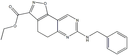 ethyl 7-(benzylamino)-4,5-dihydroisoxazolo[5,4-f]quinazoline-3-carboxylate Struktur