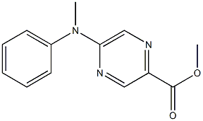 methyl 5-(methyl(phenyl)amino)pyrazine-2-carboxylate Struktur