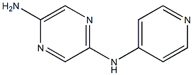 N2-(pyridin-4-yl)pyrazine-2,5-diamine Struktur