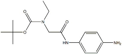 tert-butyl 2-(4-aminophenylamino)-2-oxoethyl(ethyl)carbamate Struktur