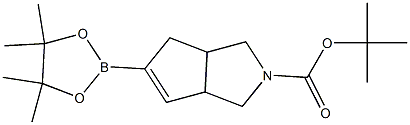 tert-butyl 5-(4,4,5,5-tetramethyl-1,3,2-dioxaborolan-2-yl)-3,3a,6,6a-tetrahydrocyclopenta[c]pyrrole-2(1H)-carboxylate Struktur