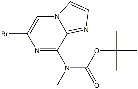 tert-butyl 6-bromoimidazo[1,2-a]pyrazin-8-yl(methyl)carbamate Struktur