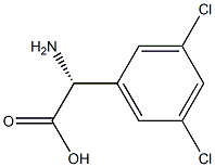 (R)-2-amino-2-(3,5-dichlorophenyl)acetic acid Struktur