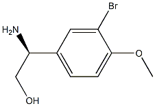 (S)-2-amino-2-(3-bromo-4-methoxyphenyl)ethanol Struktur