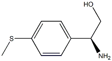 (S)-2-amino-2-(4-(methylthio)phenyl)ethanol Struktur