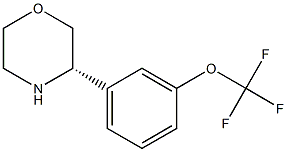 (S)-3-(3-(trifluoromethoxy)phenyl)morpholine Struktur