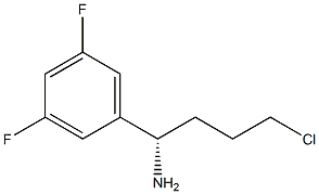 (S)-4-chloro-1-(3,5-difluorophenyl)butan-1-amine Struktur