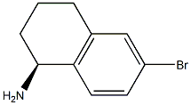 (S)-6-bromo-1,2,3,4-tetrahydronaphthalen-1-amine Struktur