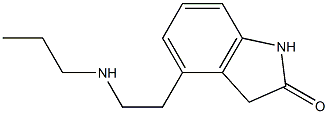 4-(2-Propylamino-ethyl)-1,3-dihydro-indol-2-one Struktur