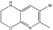 7-Bromo-6-methyl-2,3-dihydro-1H-pyrido[2,3-b][1,4]oxazine Struktur