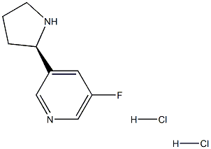 3-((2R)PYRROLIDIN-2-YL)-5-FLUOROPYRIDINE DIHYDROCHLORIDE Struktur