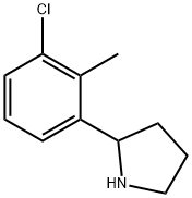 2-(3-CHLORO-2-METHYLPHENYL)PYRROLIDINE Struktur