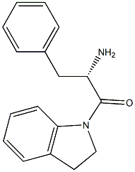 (S)-2-amino-1-(indolin-1-yl)-3-phenylpropan-1-one Struktur