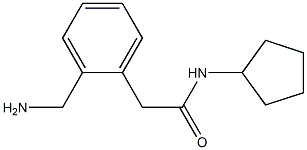 2-(2-(aminomethyl)phenyl)-N-cyclopentylacetamide Struktur