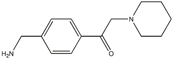 2-(4-(aminomethyl)phenyl)-1-(piperidin-1-yl)ethanone Struktur