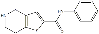 N-phenyl-4,5,6,7-tetrahydrothieno[3,2-c]pyridine-2-carboxamide Struktur